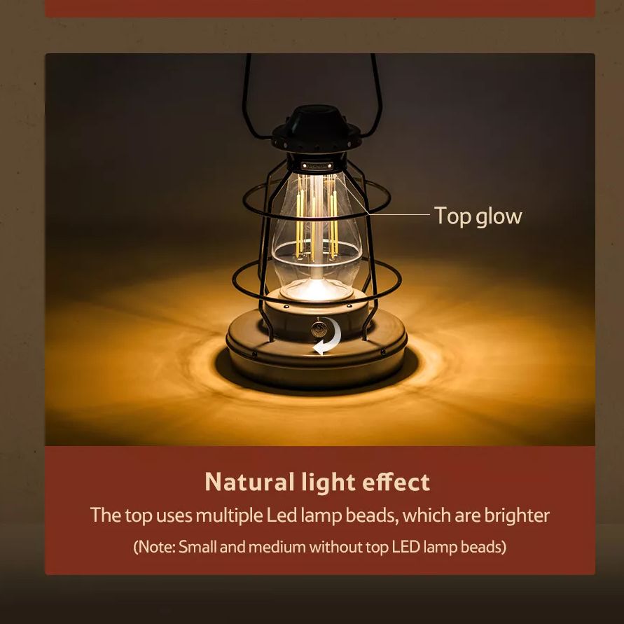 Naturehike Star Trail Retro Atmosphere Light Portable Lightweight Outdoor Camping LED Lantern IPX4 Waterproof USB Charge Lamp Ambient Tent Lighting