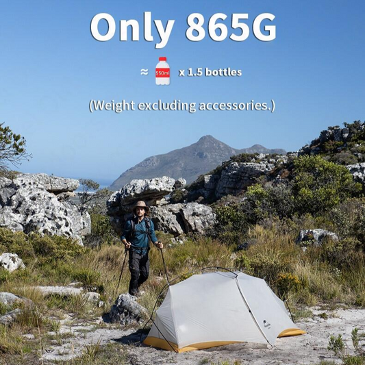 Naturehike CLOUD Trace 10D Single 1 Person Ultralight Weight Portable Camping Waterproof Tent 865g Silicon Nylon Coated Camp Cycling Hiking Biking
