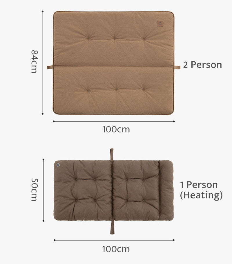 Naturehike Warm Seat Cover Outdoor Portable Lightweight Soft Comfortable Sofa 1-2 Person Single or Double Chair Cover Cushion Heated Seat Camping Hiking Picnic Travel Heavy Duty Original Nature Hike