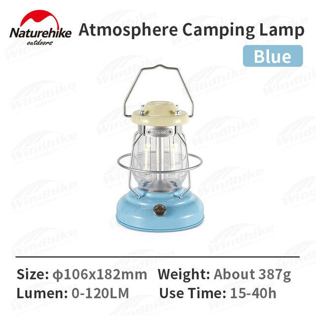 Naturehike Star Trail Retro Atmosphere Light Portable Lightweight Outdoor Camping LED Lantern IPX4 Waterproof USB Charge Lamp Ambient Tent Lighting