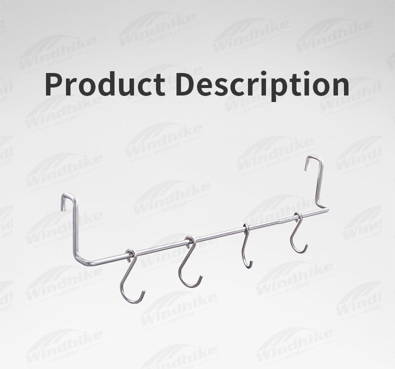 Naturehike Desk Side Hanging Shelf Portable Lightweight Camping Tableware Storage Rack Picnic Hook Rack Table Edge Hook 304 Stainless Steel Outdoor Accessories