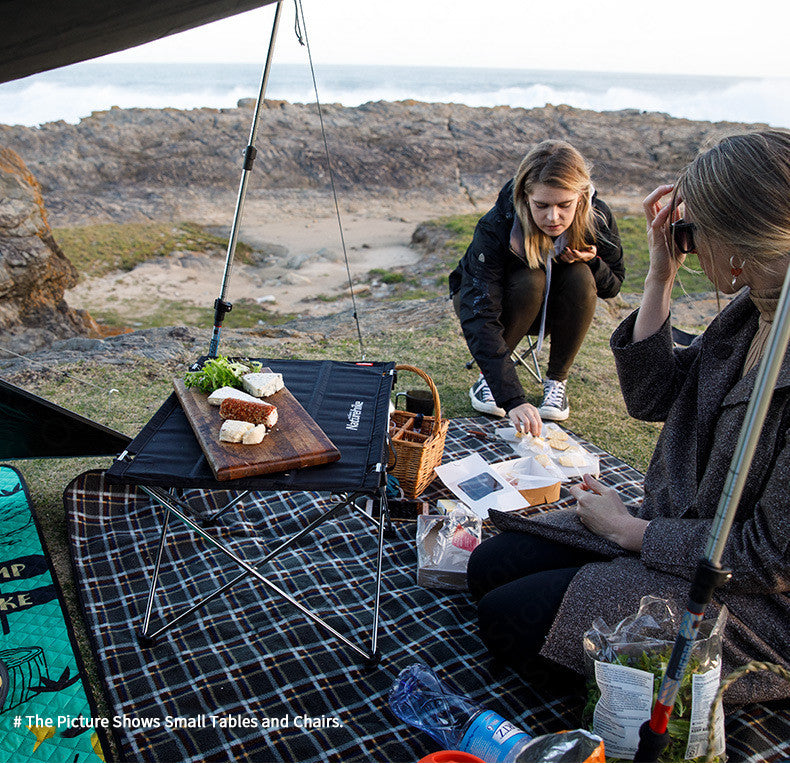 Naturehike Folding Picnic Table Portable Ultralight Foldable Camping Table Load Bearing 20kg Built-in Mesh Storage Bag Table BBQ Camping