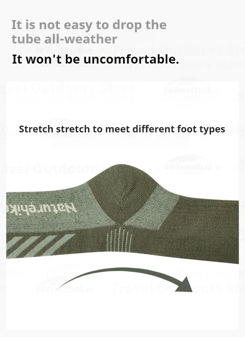 Naturehike Shock Absorbing Sports Socks Portable Breathable Warm Sheep Wool Camping Hiking Trekking Cycling Women Men's Socks