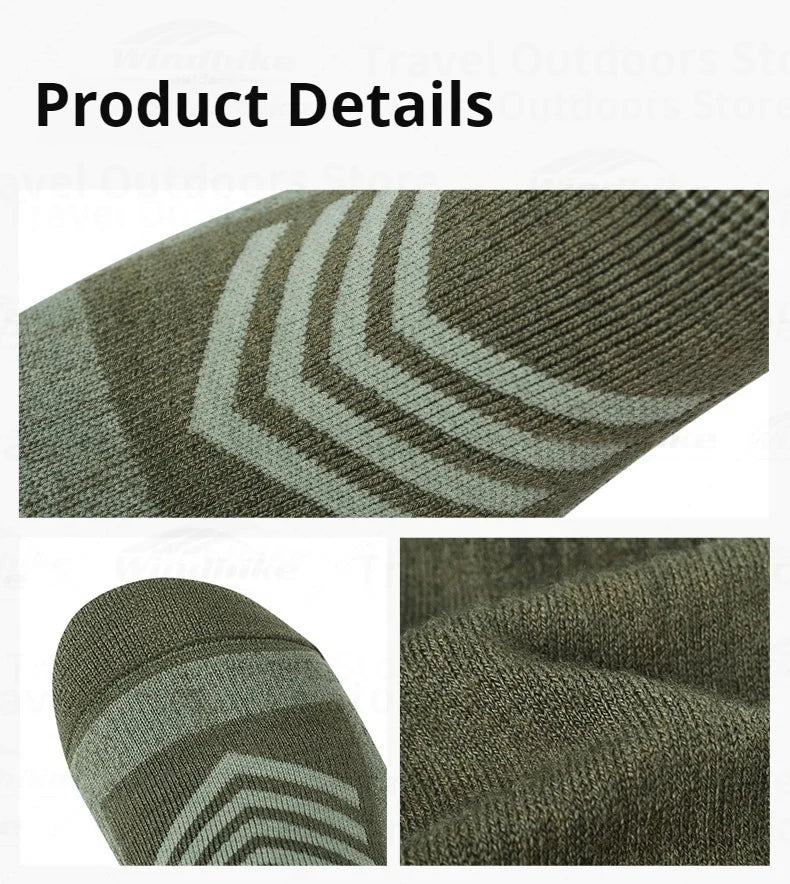 Naturehike Shock Absorbing Sports Socks Portable Breathable Warm Sheep Wool Camping Hiking Trekking Cycling Women Men's Socks