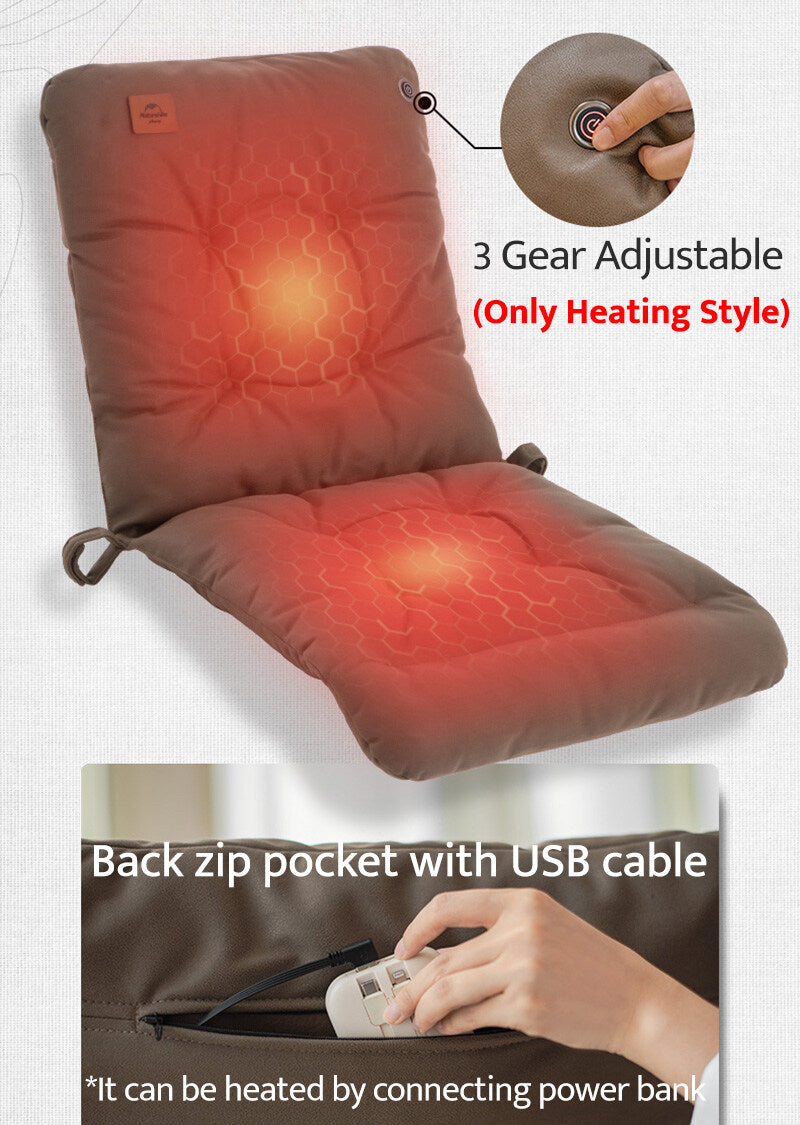 Naturehike Warm Seat Cover Outdoor Portable Lightweight Soft Comfortable Sofa 1-2 Person Single or Double Chair Cover Cushion Heated Seat Camping Hiking Picnic Travel Heavy Duty Original Nature Hike