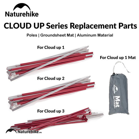 Naturehike CLOUD UP Series Replacement Parts Pole Groundsheet Mat Inner Outer Fly Tent Pegs Nail Set Rope Storage Bag Footprint Ground Sheet Frame Accessories