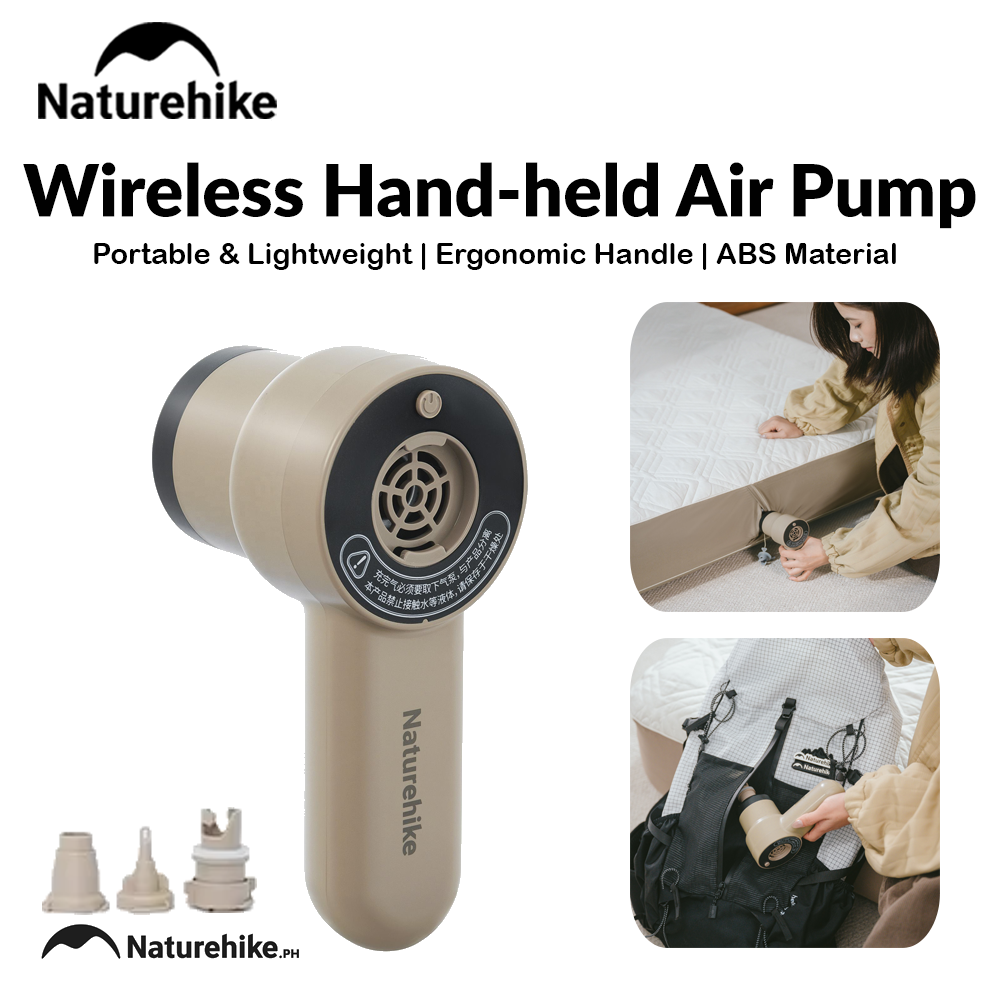 Naturehike Wireless Hand-held Air Pump Inflatable Mat Sofa Pillow Swimming Ring 120W High Pressure Air Compressor Inflator Deflator Pump