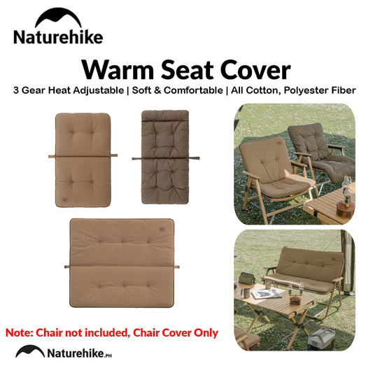 Naturehike Warm Seat Cover Outdoor Portable Lightweight Soft Comfortable Sofa 1-2 Person Single or Double Chair Cover Cushion Heated Seat Camping Hiking Picnic Travel Heavy Duty Original Nature Hike
