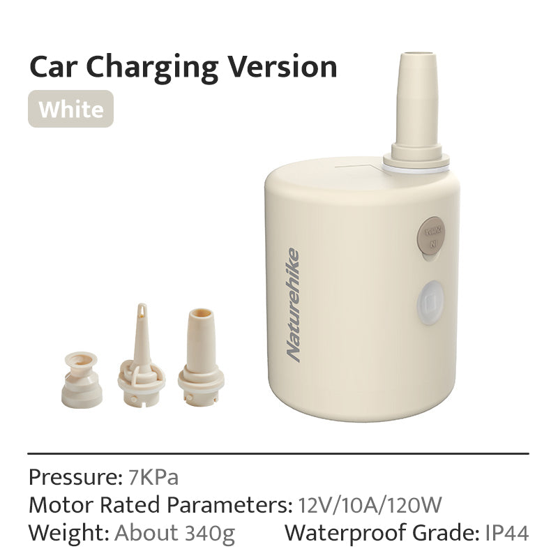 Naturehike High-Power Electric Air Pump Outdoor Portable Ultralight Camping Fast Inflate Deflate Electric Vacuum Pump For Air Cushion Mattress Pillows
