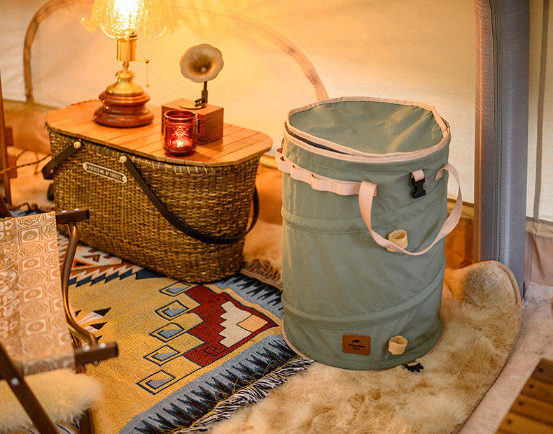 Naturehike Foldable Storage Round Bucket Portable Ultralight Folding 30L Capacity Barrel Clothes Bag Sundry Storage Box Cotton Bag 720g Camping Outdoor