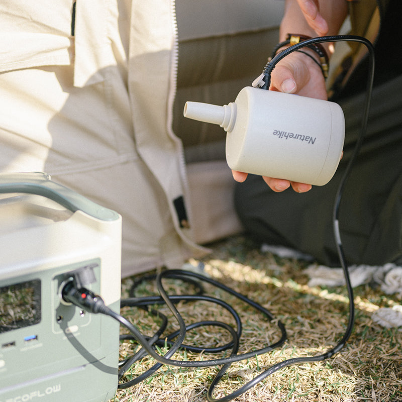 Naturehike High-Power Electric Air Pump Outdoor Portable Ultralight Camping Fast Inflate Deflate Electric Vacuum Pump For Air Cushion Mattress Pillows
