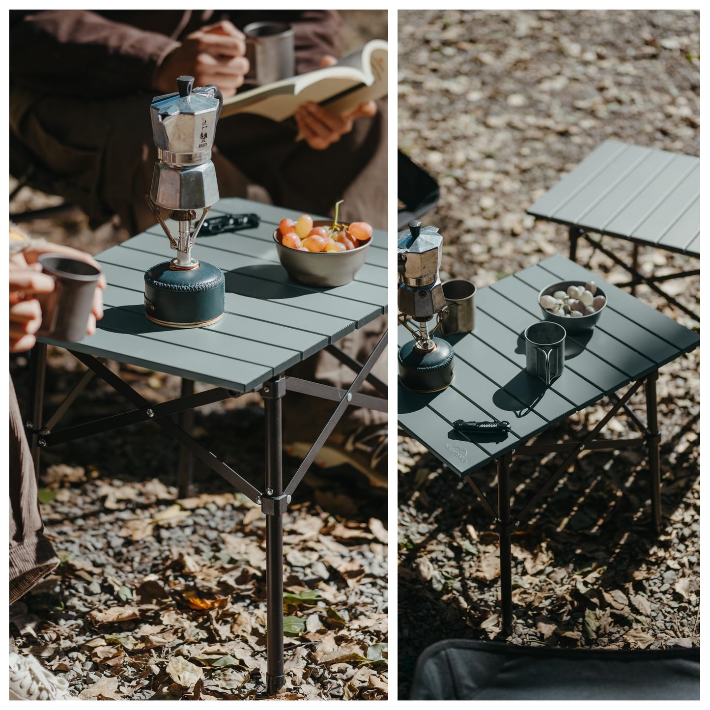 Naturehike Mini Aluminum Egg Roll Table Portable Ultralight Folding Camping Hiking Outdoor Table 50kg Max Load Cross Structure Design 6063 Aluminum Alloy